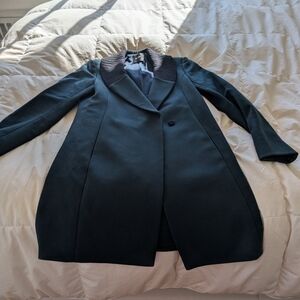 Elegant Women's Coat in Dark Green
